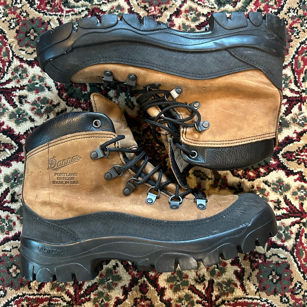 Danner Brown and Black Rugged Hiking Boots